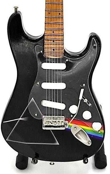 Indominiguitars Mini gitara Rožinė Floyd, mahonio, rankų darbo, 1:4, kolekcinė