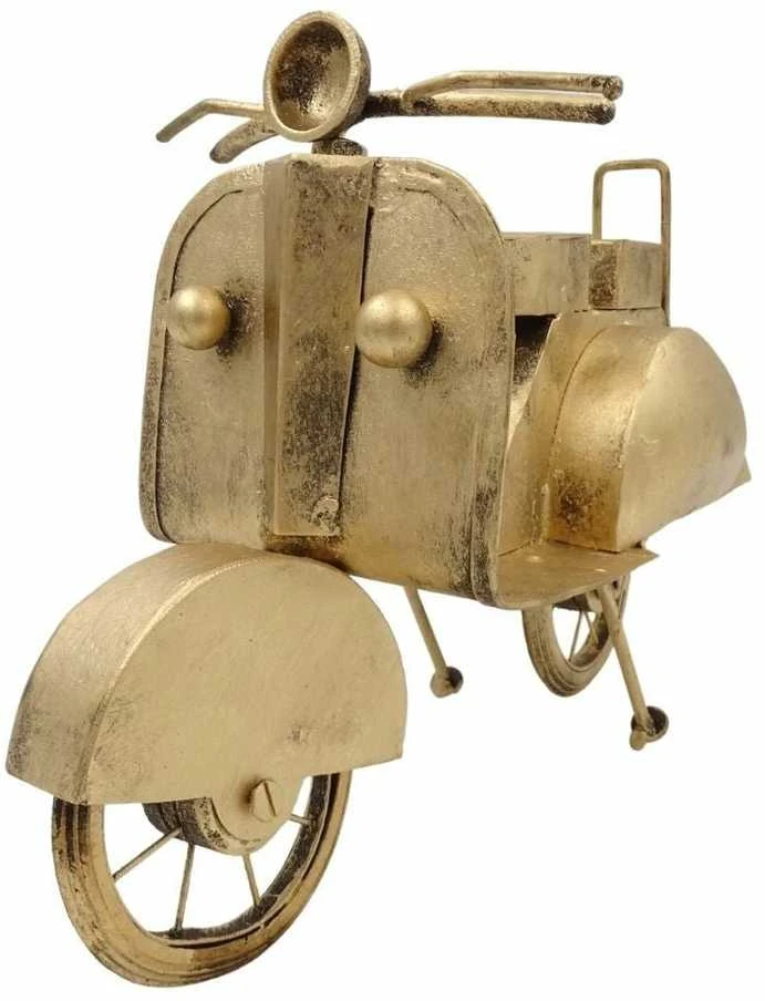 Mirtop Retro metalinis motorolerio modelis, antikinė bronza – dekoras ir dovana