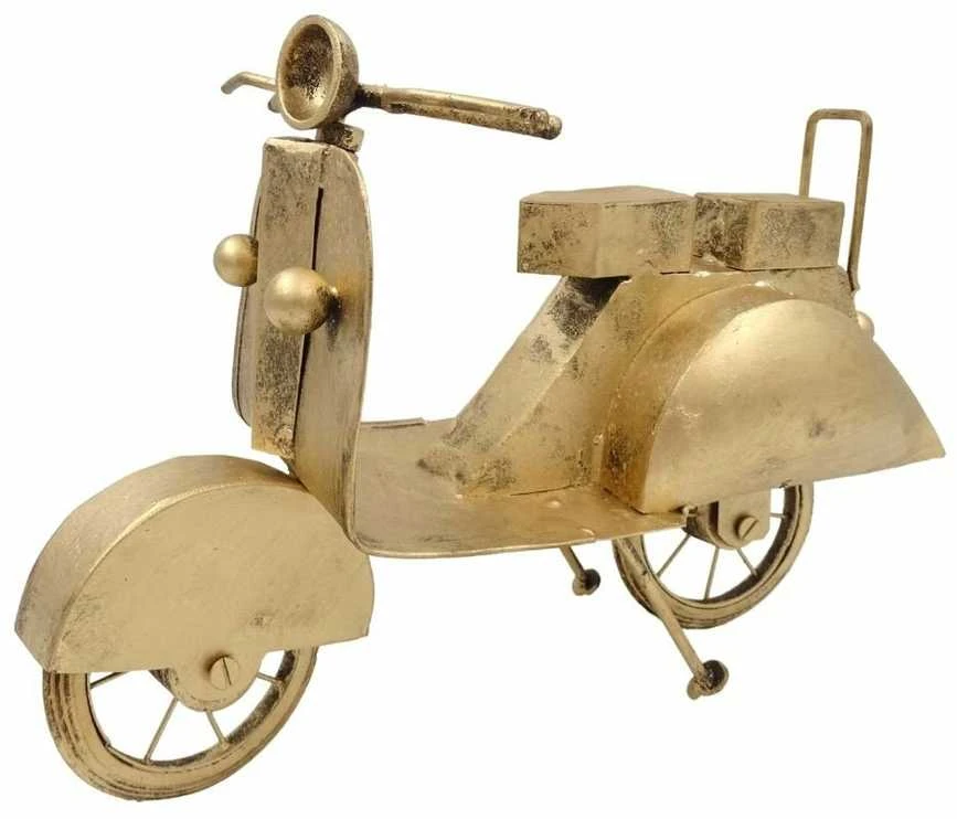 Mirtop Retro metalinis motorolerio modelis, antikinė bronza – dekoras ir dovana