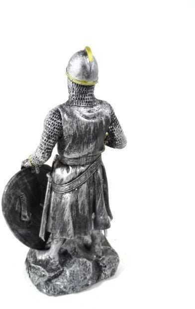 Deco Gifts Kryžiuočio riterio figūrėlė, 18 cm, derva, su skydu ir kirviu