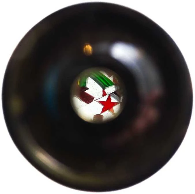 Mirtop Vintažinis žalvarinis kaleidoskopas su odiniu dėklu – retro dovana