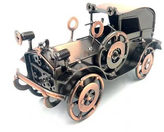 Mirtop Vintažinis metalinis automobilio modelis – retro dekoras, interjerui