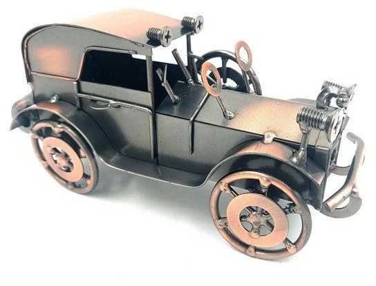 Mirtop Vintažinis metalinis automobilio modelis – retro dekoras, interjerui