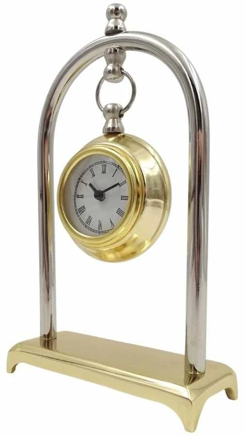 Mirtop Stilingas retro metalinis židinio laikrodis su romėniškais skaičiais