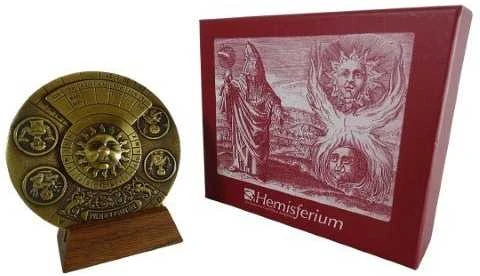 Hemisferium Ica Sl Žalvarinis amžinas kalendorius su mediniu pagrindu – Renesanso stilius