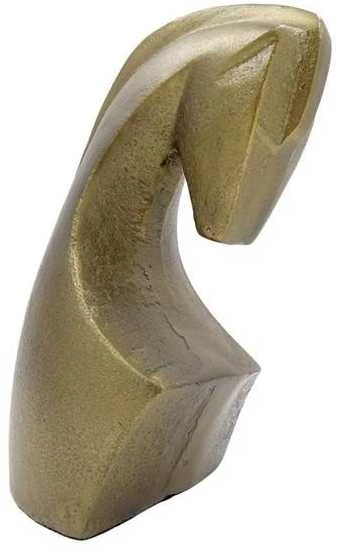 Deco Gifts Žirgo statulėlė "Dante" – elegantiška, žalvario spalvos, aliuminis