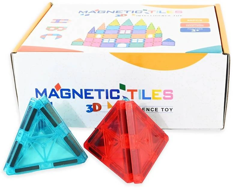 Hobilt Magnetiniai blokeliai konstruktorius 60 vnt. vaikams nuo 3 m.