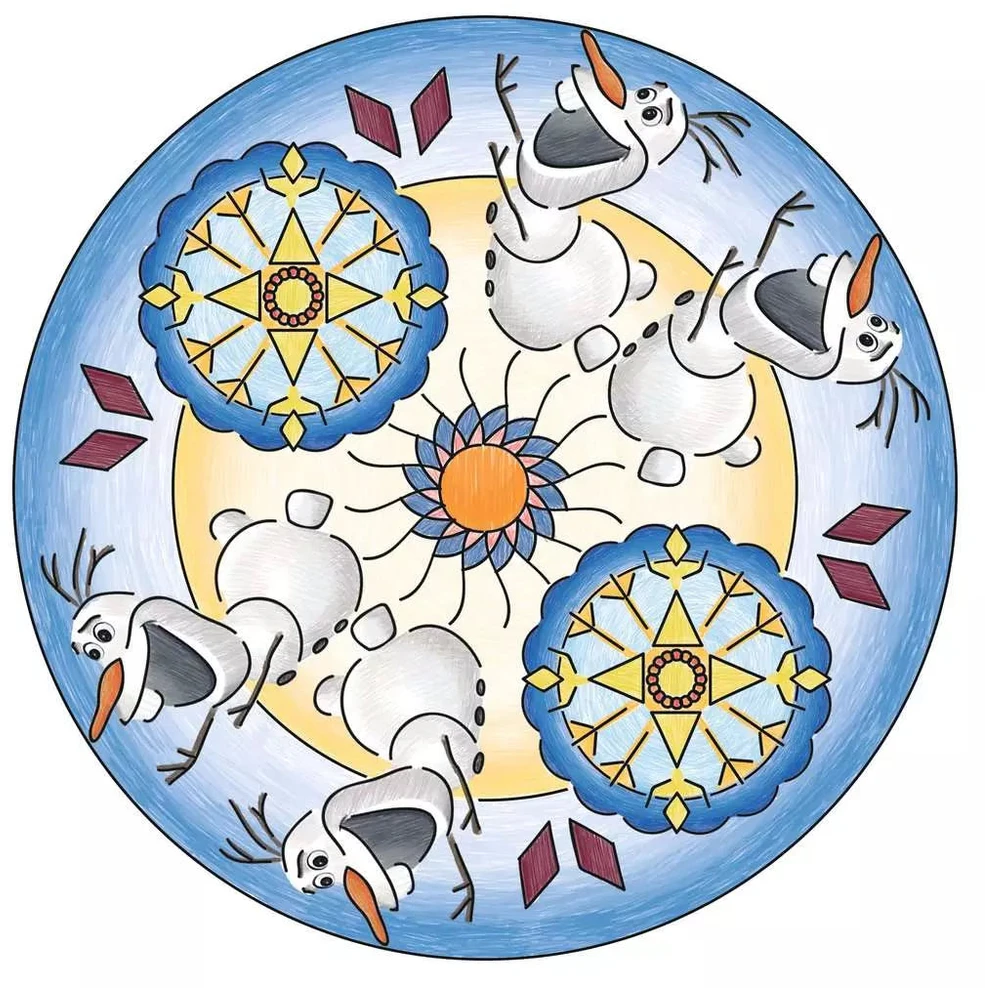 Ravensburger kūrybinis rinkinys „Mandala-Designer: Disney Ledo šalis“, nuo 6 m.