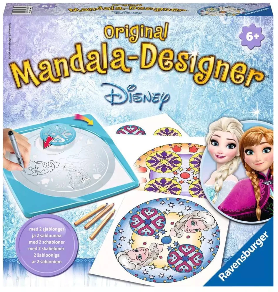 Ravensburger kūrybinis rinkinys „Mandala-Designer: Disney Ledo šalis“, nuo 6 m.