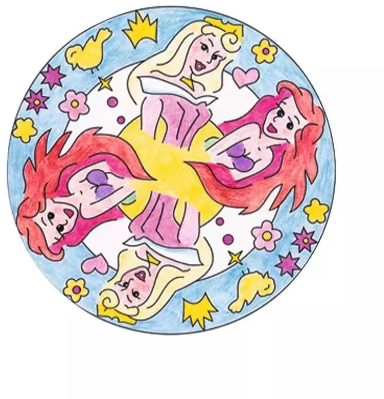 Ravensburger kūrybinis rinkinys „Mandala-Designer: Disney princesės“, nuo 6 m.
