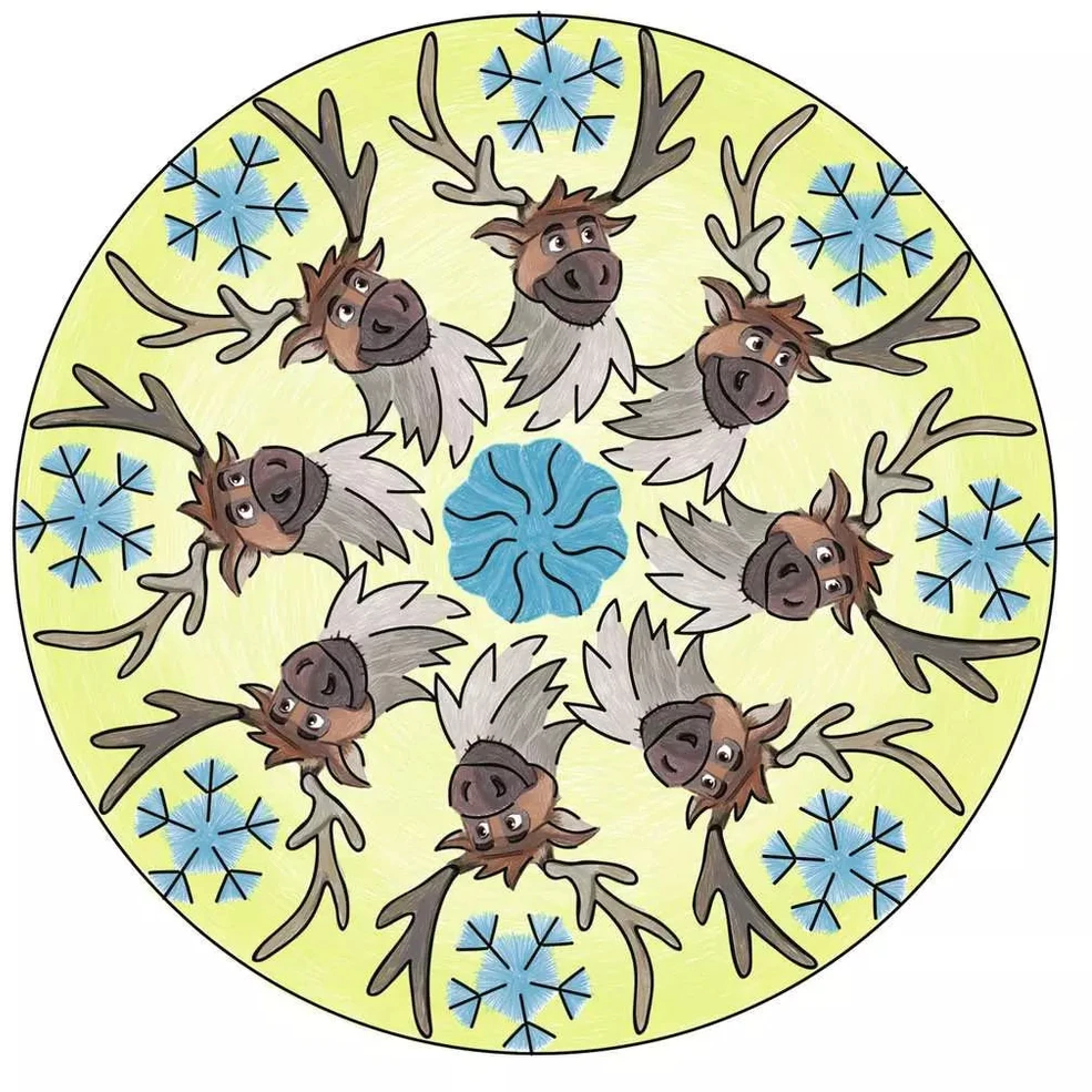 Ravensburger kūrybinis rinkinys „Mandala-Designer: Disney Ledo šalis 2“, nuo 6 m.