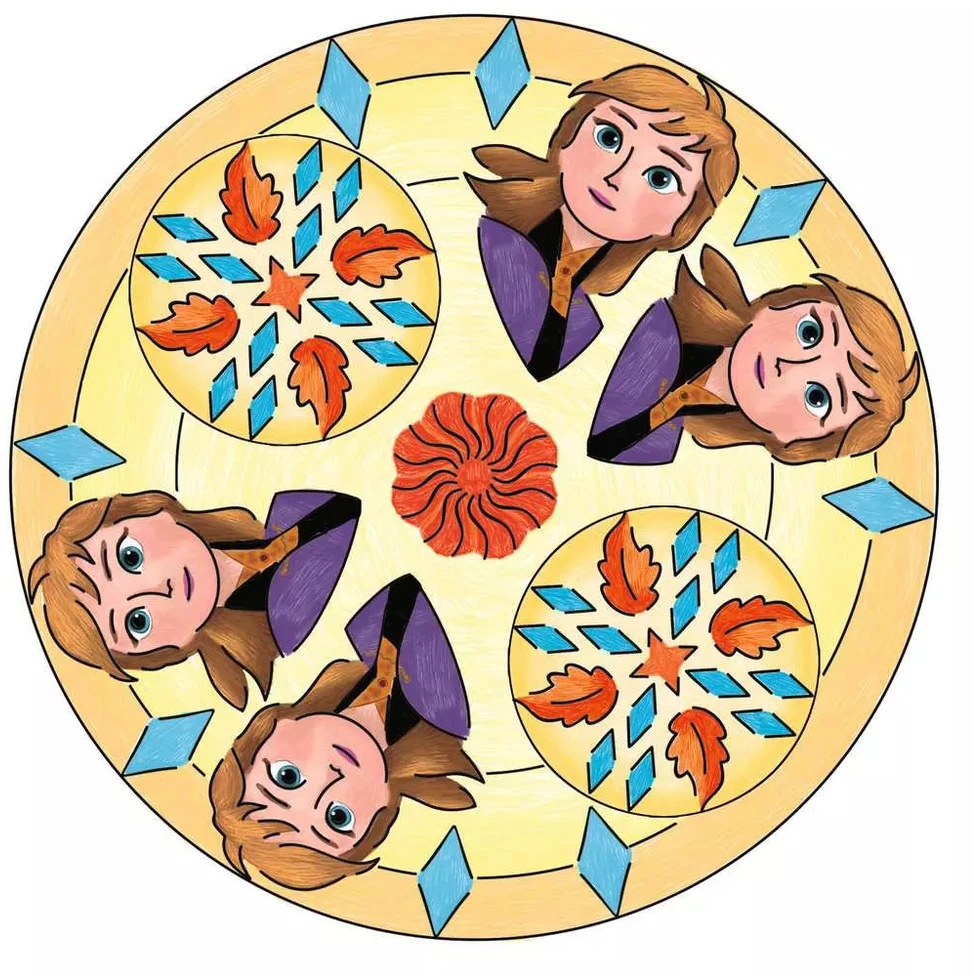 Ravensburger kūrybinis rinkinys „Mandala-Designer: Disney Ledo šalis 2“, nuo 6 m.