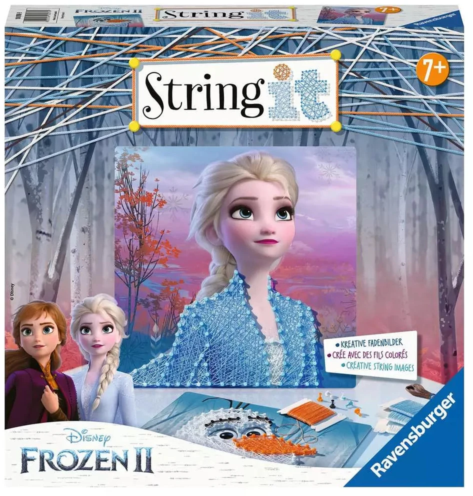 Ravensburger kūrybinis rinkinys „String it: Disney Ledo šalis 2“, nuo 7 m.