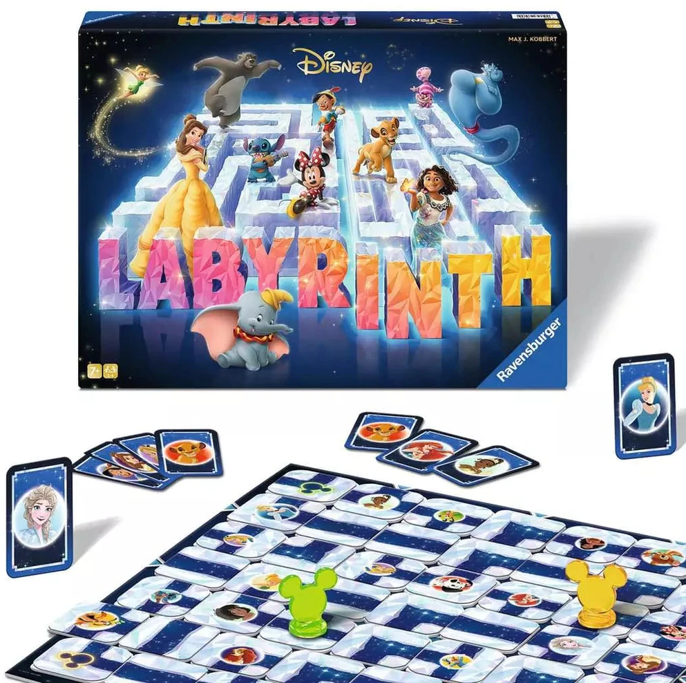 Ravensburger stalo žaidimas „Disney 100 Labyrinth“, 2–4 žaid., nuo 7 m.