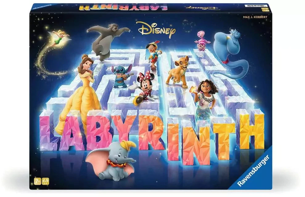 Ravensburger stalo žaidimas „Disney 100 Labyrinth“, 2–4 žaid., nuo 7 m.