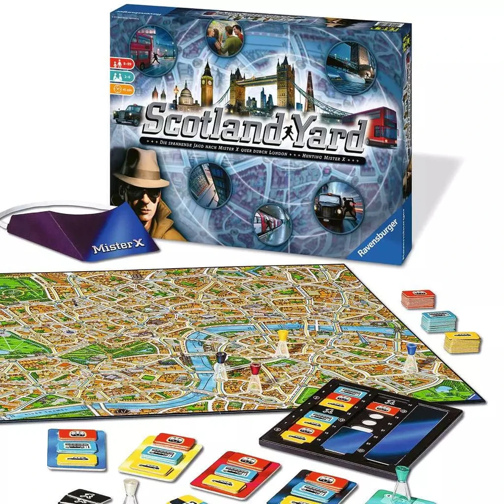 Ravensburger stalo žaidimas „Scotland Yard“, 3–6 žaid., nuo 10 m.