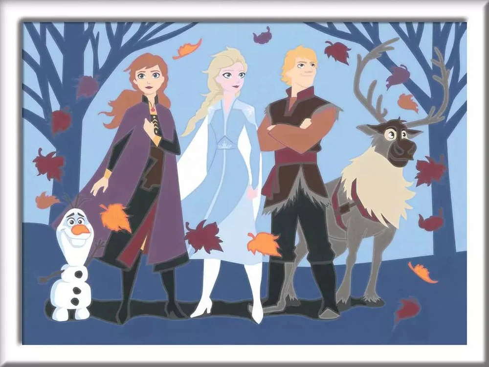 Dėlionė Ravensburger tapyba pagal skaičius „Disney Ledo šalis 2“, 18×24 cm, nuo 7 m.