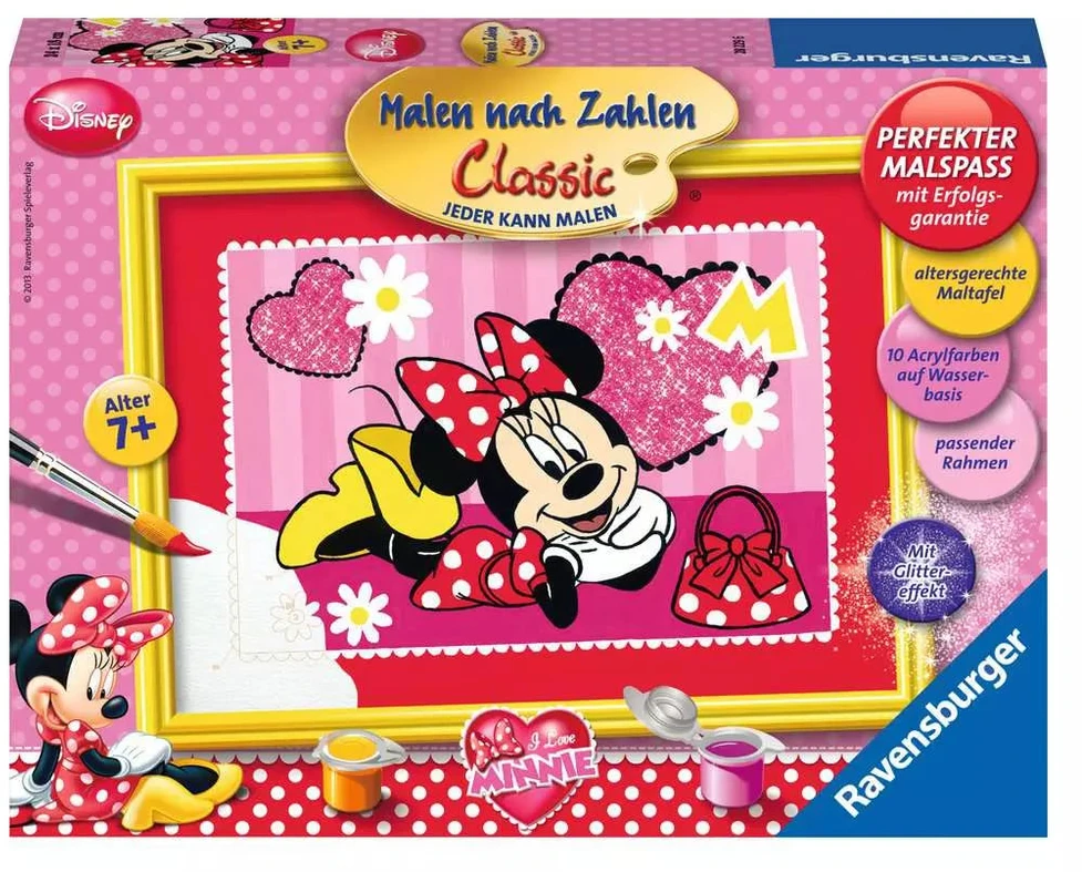 Dėlionė Ravensburger tapyba pagal skaičius „Disney Pelytė Mini“, 18×24 cm, nuo 7 m.