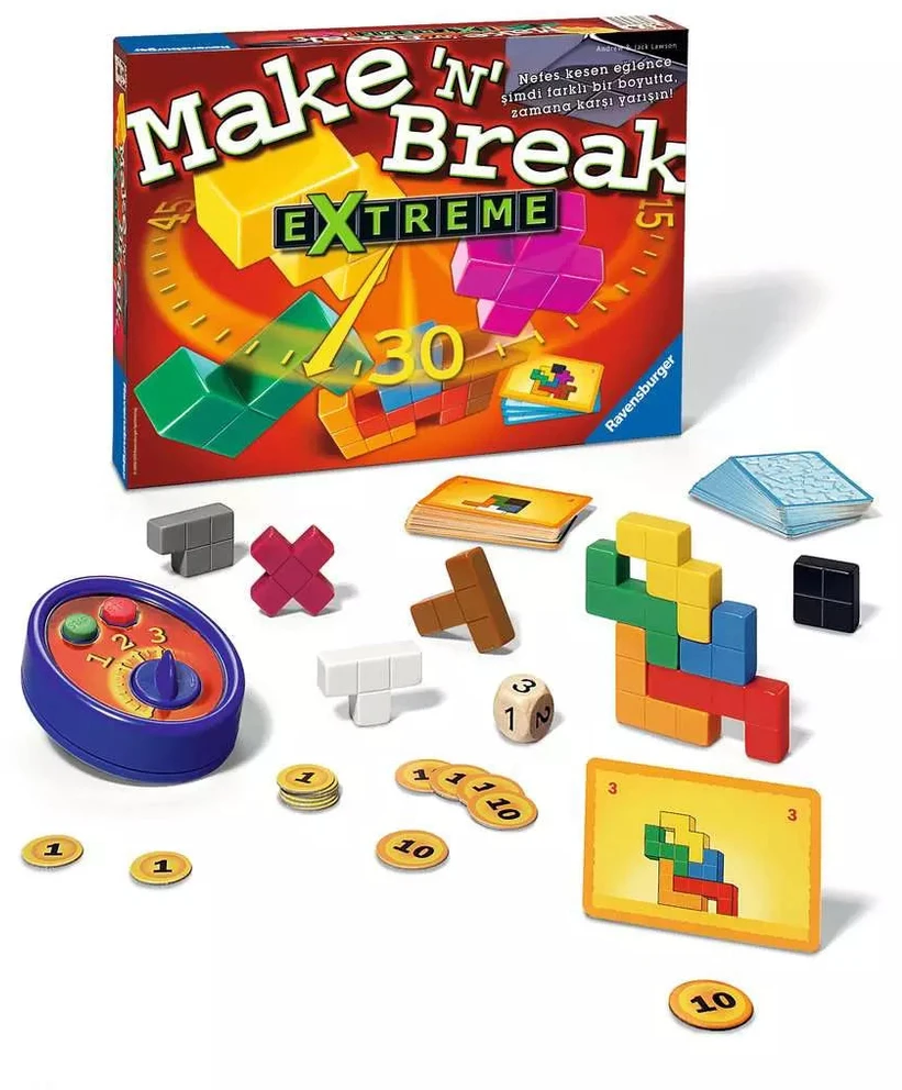 Dėlionė Ravensburger žaidimas „Make 'n' Break Extreme“ (instrukcija latvių ir rusų k.)