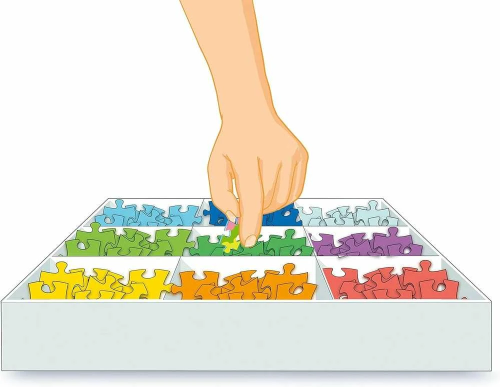 Dėlionės pagrindas, rėmelis ir rūšiavimo dėklas R 13265 Ravensburger