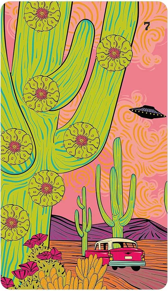 Us Games Systems Taro kortų rinkinys - Desert Illuminations Taro 78 Kortos Iliustruotas Gidas 8x14x4.5 cm