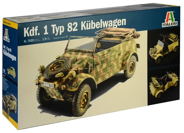 Didelis surenkamas Italeri Kdf.1 Typ 82 Kübelwagen modelis 1/9 7405