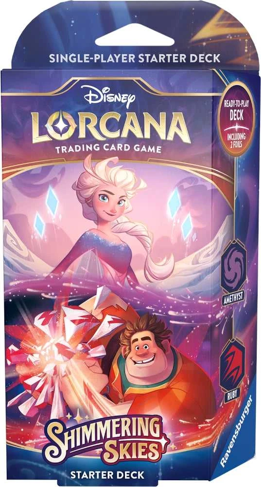 Ravensburger Disney Lorcana Elsa ir Ralph pradedančiųjų rinkinys – 60 kortų, anglų k.