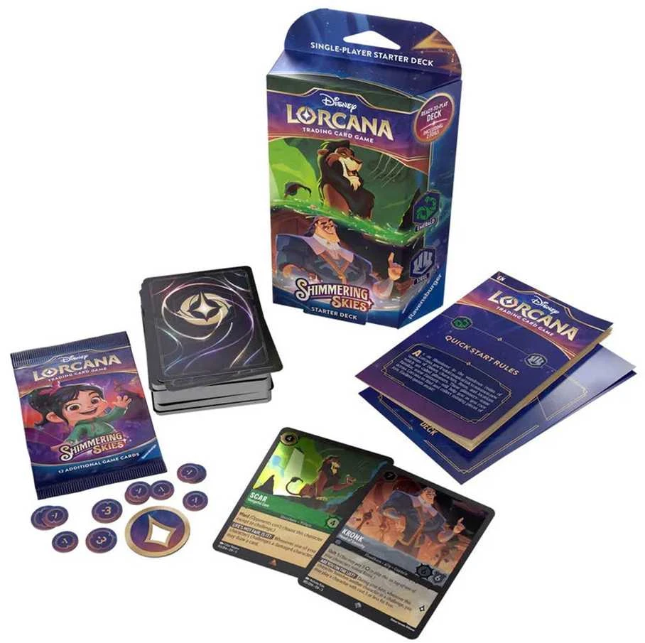 Ravensburger Disney Lorcana Scar & Kronk startinė kaladė, 60 kortų, anglų k.