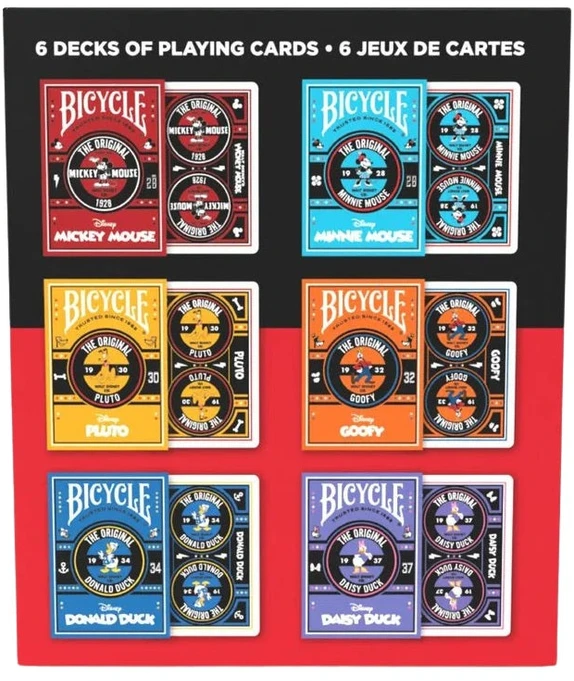Kortų Žaidimas - Bicycle Disney Classic Mickey And Friends 6 Deck Set Multicolor