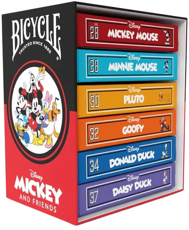 Kortų Žaidimas - Bicycle Disney Classic Mickey And Friends 6 Deck Set Multicolor