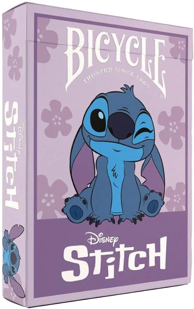 Disney Stitch žaidimo kortos Bicycle – kolekcinė kaladė dovanai ir žaidimams