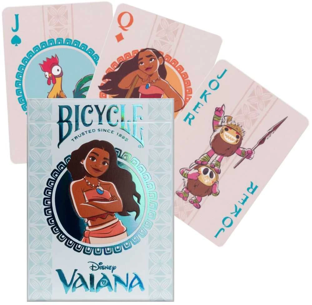 Bicycle Disney Vaiana žaidimo kortos – pokerio dydis, kolekcinė kaladė