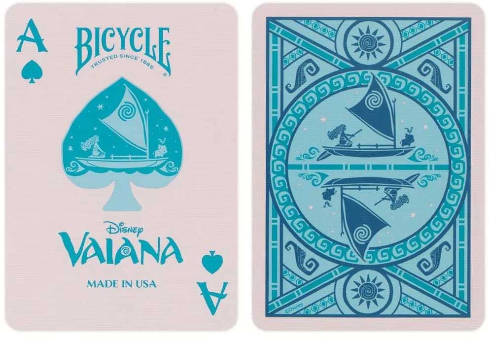 Bicycle Disney Vaiana žaidimo kortos – pokerio dydis, kolekcinė kaladė