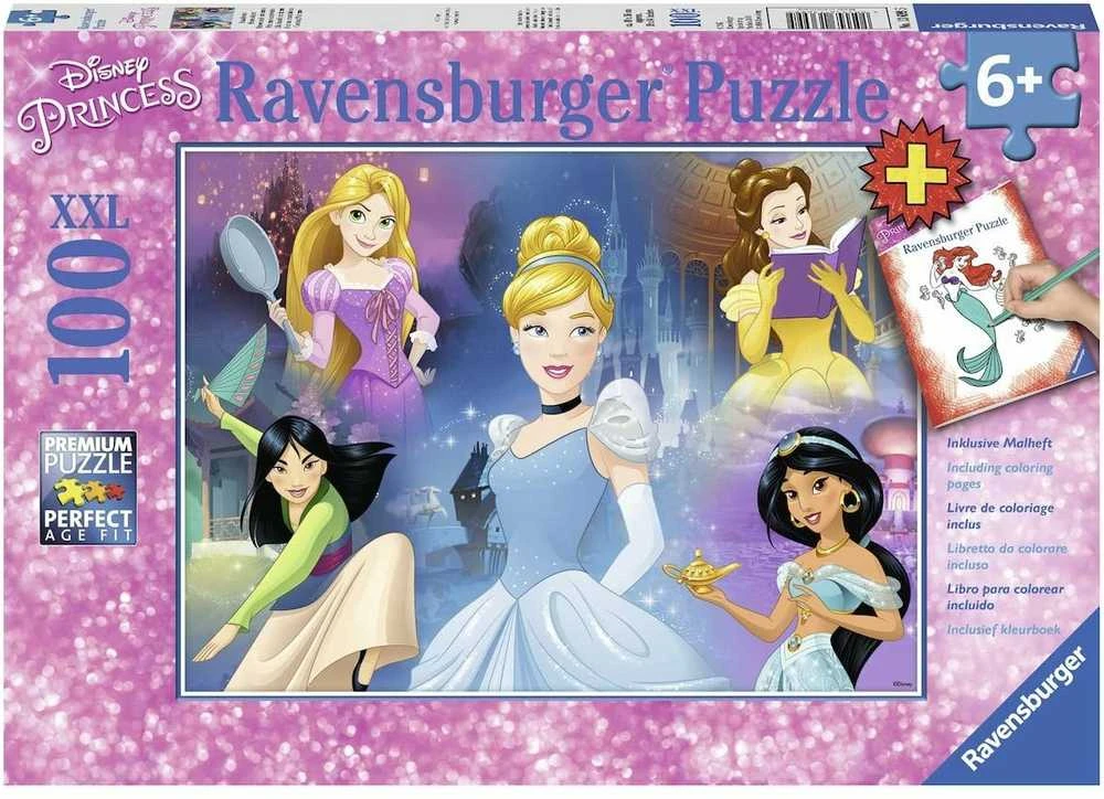 Disney's Charming Princess 100 Piece Puzzle + booklet - RAVENSBURGER dėlionė