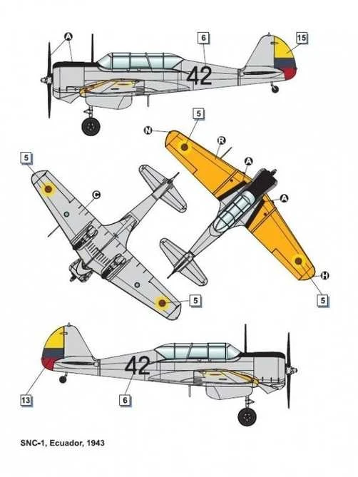 Dora Wings Curtiss-Wright SNC-1 Falcon II 1/48 – plastikinis lėktuvo modelis