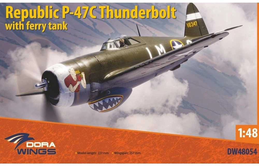 Dora Wings P-47C Thunderbolt su degalų baku 1/48 (48054)