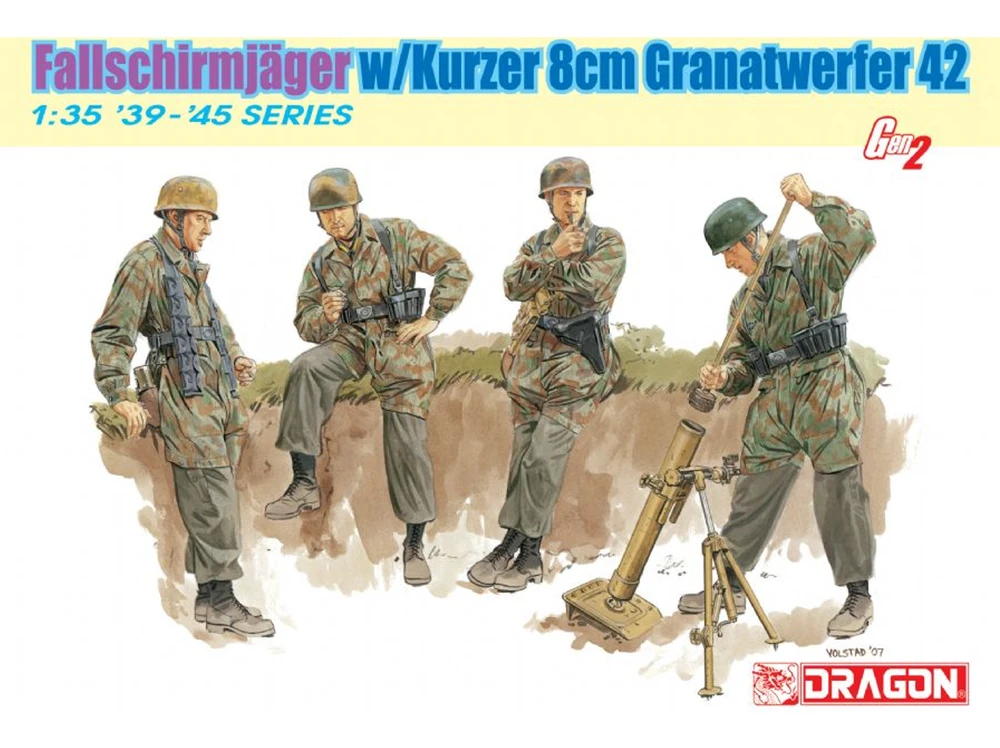 Dragon Fallschirmjäger su 8 cm Granatwerfer 42, 1/35, Gen2