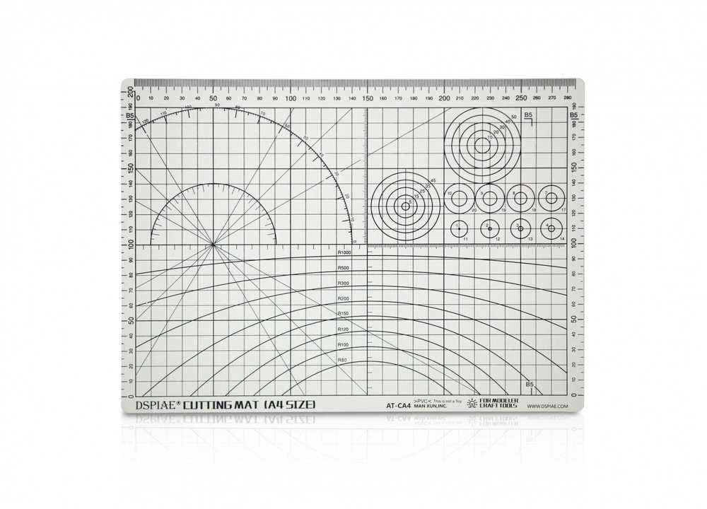 DSPIAE AT-CA4 A4 pjaustymo kilimėlis, 2 mm, dvipusis, graduotas