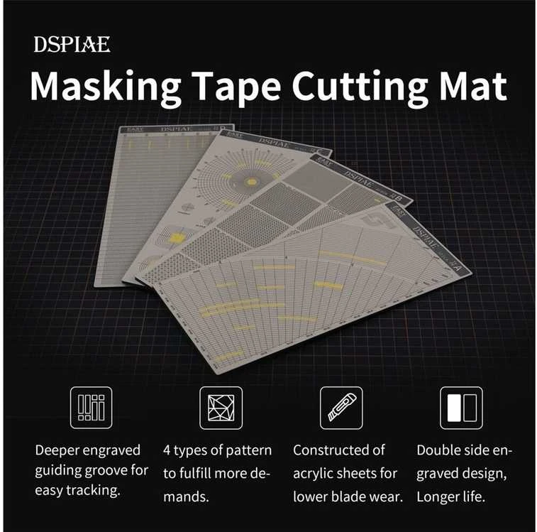 DSPIAE AT-ECB maskavimo juostos pjaustymo kilimėlis B, 110×233 mm
