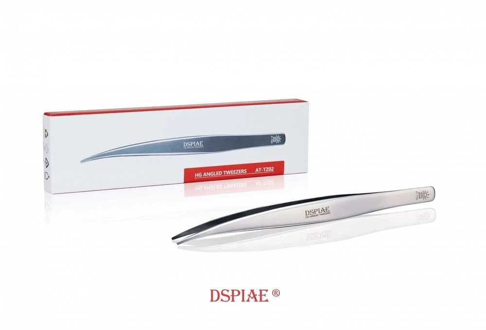 DSPIAE AT-Z02 precizinis pincetas su plokščiais galais