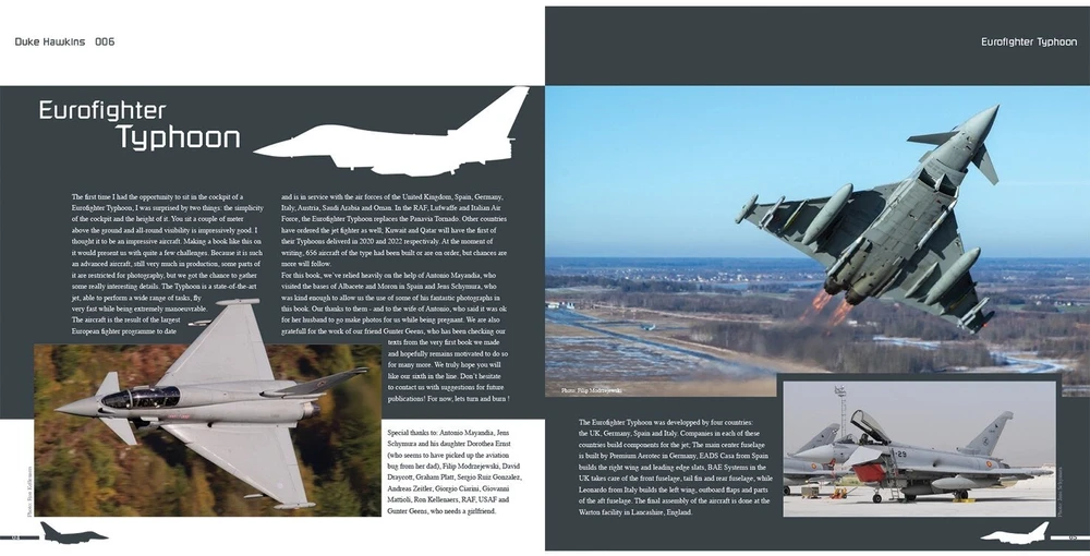 Duke Hawkins Eurofighter Typhoon naikintuvas: iliustruotas gidas aviacijos gerbėjams