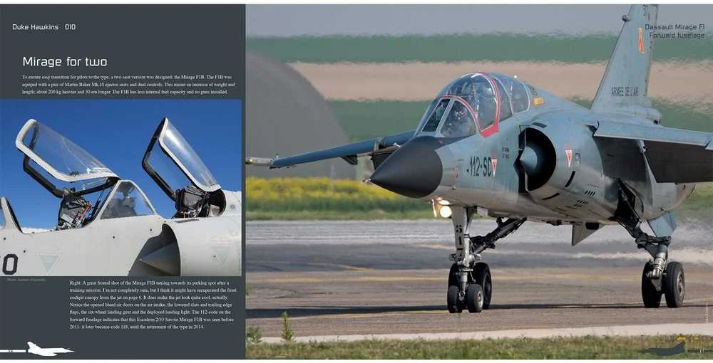 Duke Hawkins knyga „Dassault Mirage F1“ – foto gidas naikintuvui