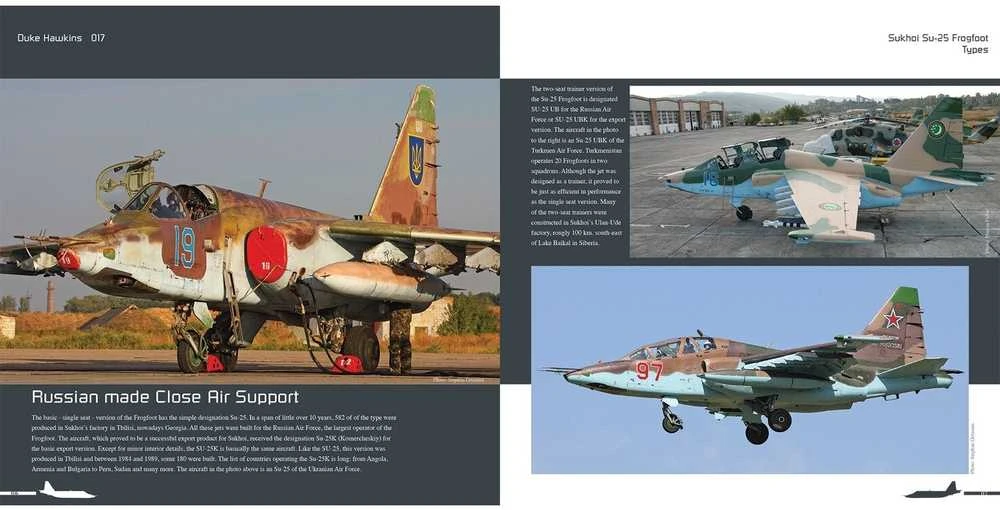 Duke Hawkins knyga „Sukhoi Su-25 Frogfoot“ – karinių lėktuvų albumas