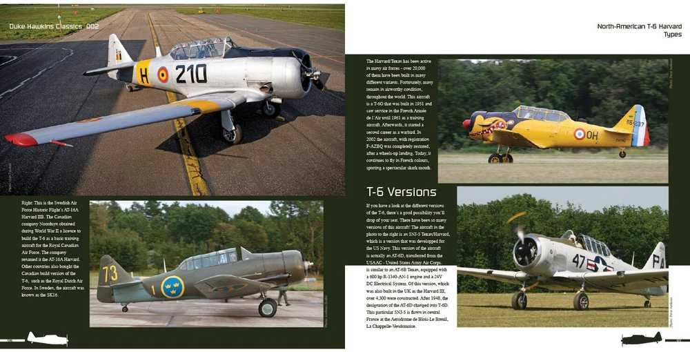 Duke Hawkins knyga: T-6 Harvard / Texan mokomasis lėktuvas