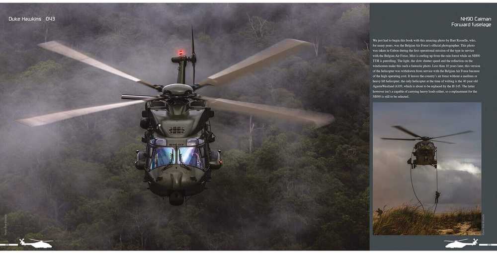 Duke Hawkins NH90 sraigtasparnio foto knyga, 148 p., 400 nuotr.