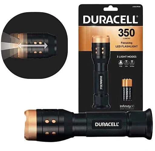 Duracell Aluminum Focusing LED Flashlight 350 Lumens prožektorius
