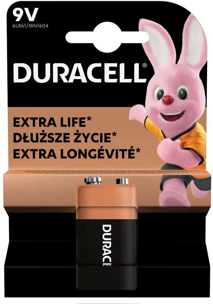 Baterija DURACELL Basic, 9V (6LR61), 1 vnt.