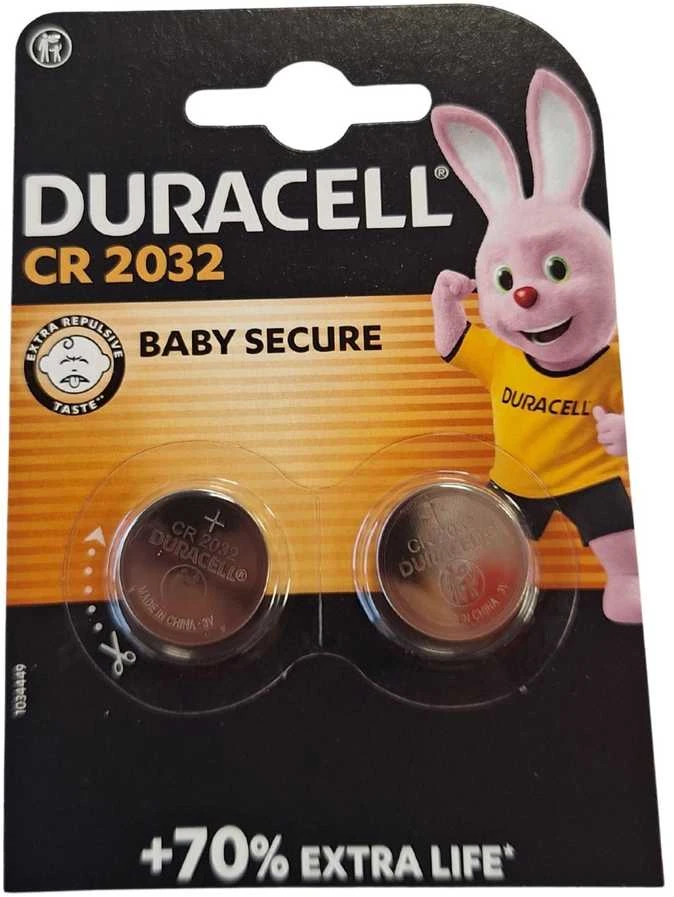 Duracell CR2032 3V ličio baterijos 2 vnt. – ilgai laikantiems prietaisams