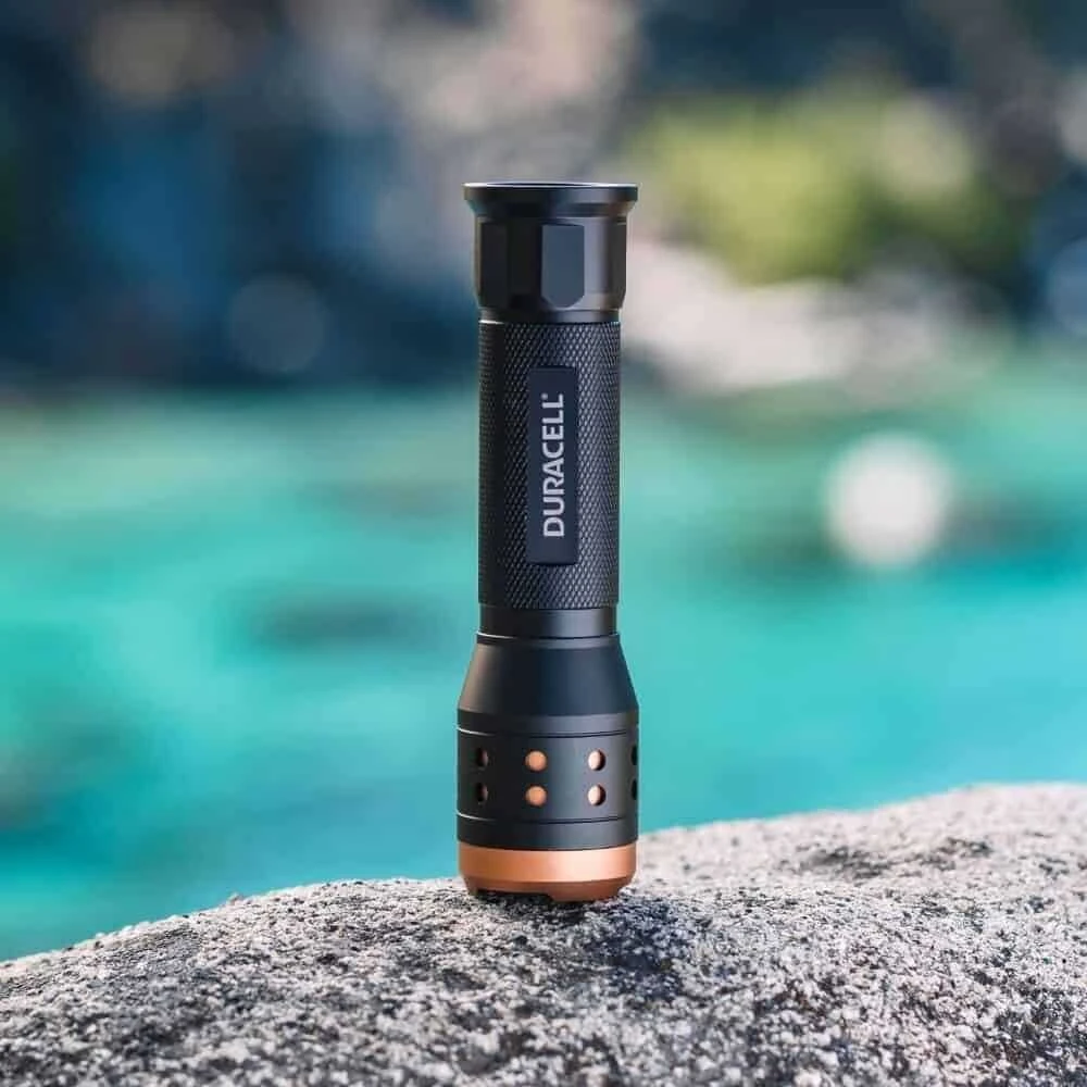 Duracell aliuminio fokusavimo LED žibintuvėlis 550 liumenų prožektorius