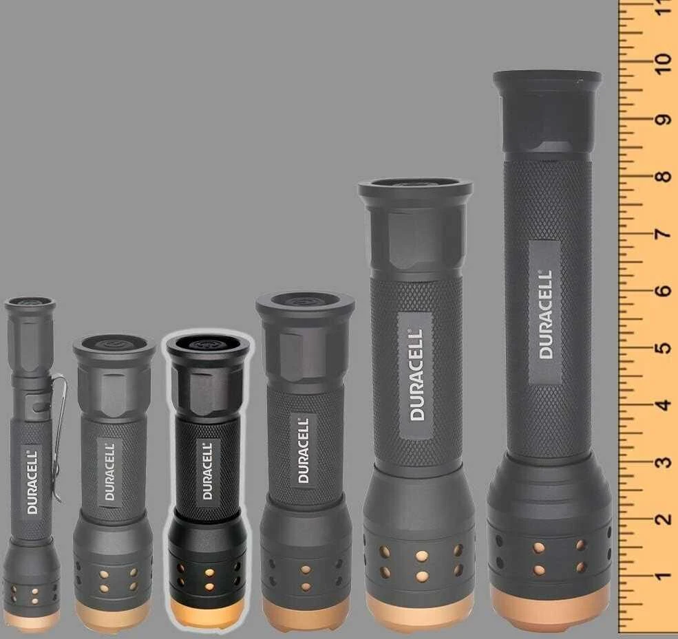 Duracell aliuminio fokusavimo LED žibintuvėlis 550 liumenų prožektorius